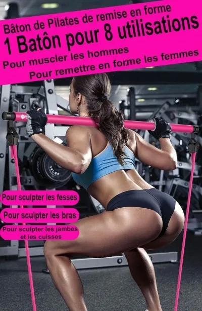 Kit De Barre De Pilates Portable