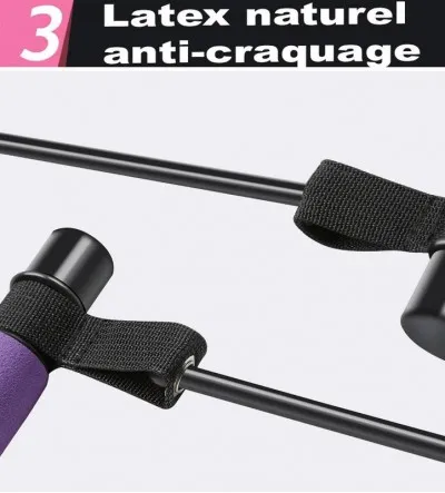 Kit Barre Pilates Portable Avec Bandes Élastiques - Home Gym